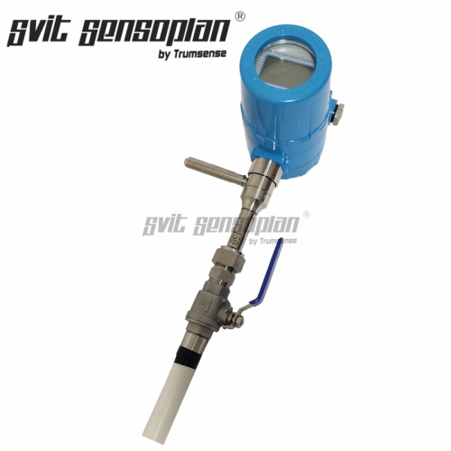 Trumsense DN150 SS304 STTTMFMDN150 Thermal Mass Flow Meter DC 24V Power 4 to 20mA and RS485 Modbus Output for Natural Gas Temperature Display