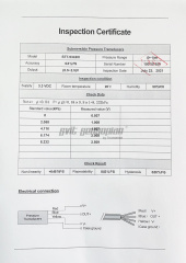 Trumsense STT-93420I Погружной преобразователь уровня жидкости Диапазон 1 м Питание 3,3 В пост.