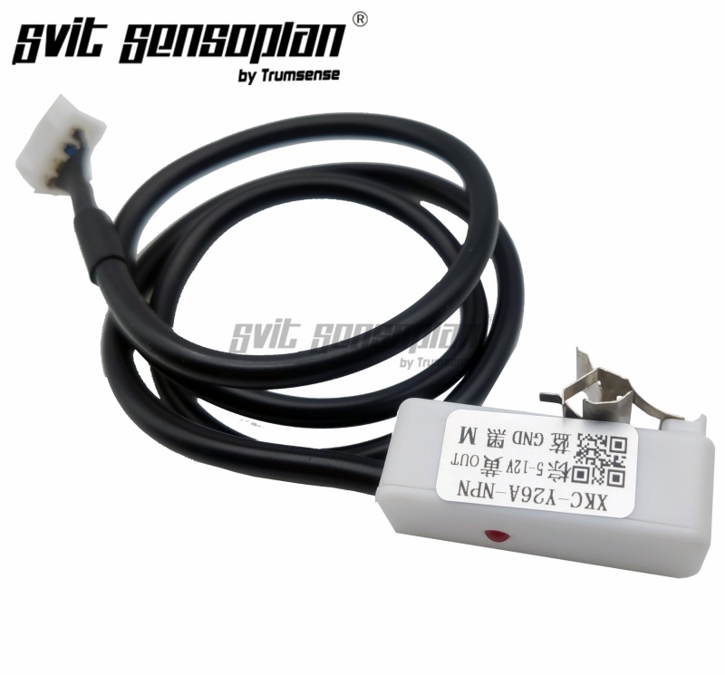 Trumense Contactless Water Level Sensor Jaw Installation Type Water Hose Level Sensor for 4 to 10mm Diameter Pipe Liquid Level Detecting XKC-Y26A-NPN 5 to 12V Power Supply