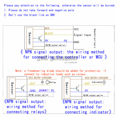 Trumense Contactless Water Level Sensor Jaw Installation Type Water Hose Level Sensor for 4 to 10mm Diameter Pipe Liquid Level Detecting XKC-Y26A-NPN 5 to 12V Power Supply