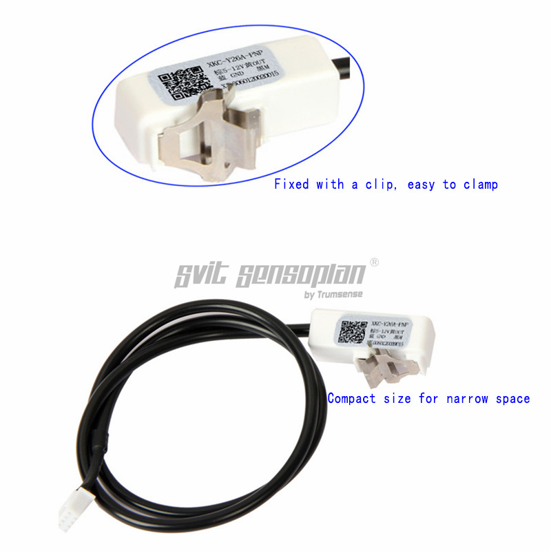 Trumense 24V Power Supply XKC-Y26A-PNP Jaw Type Non Contact Water Level Sensor Small Hose Inner Liquid Detector Switch Detect Infusion Cut-off Installed on Out Surface or Pipeline