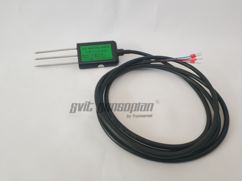 Trumsense IP68 Soil Moisture AND Temperature Sensor Soil Content Measurement 4 to 20 mA or Modbus RS485 or 0 to 2V Output For Agriculture Science Monitor