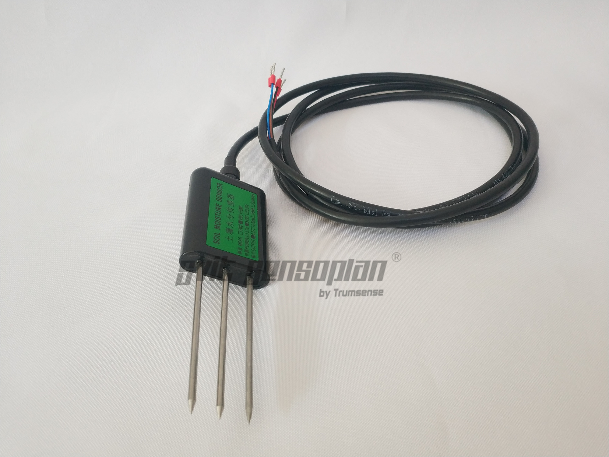 Trumsense IP68 Soil Moisture AND Temperature Sensor Soil Content Measurement 4 to 20 mA or Modbus RS485 or 0 to 2V Output For Agriculture Science Monitor