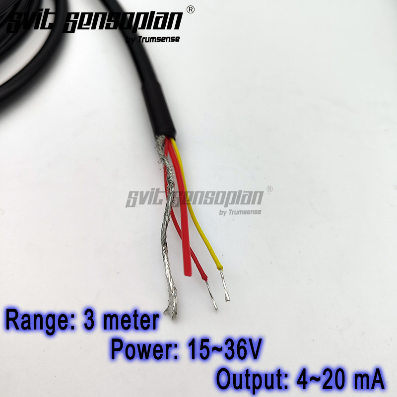 Trumsense STT-93420I 15 to 36V Power 3 Meter Range 4 to 20mA Output Submersible Water Level Transducer Liquid Depth Transmitter