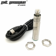 Trumsense NPN Output M18 Ultrasonic Distance Sensor for Vehicle detection for Car Wash Machine TPT200F18TRN1000 6cm to 1m Range 15 to 30V Power Supply