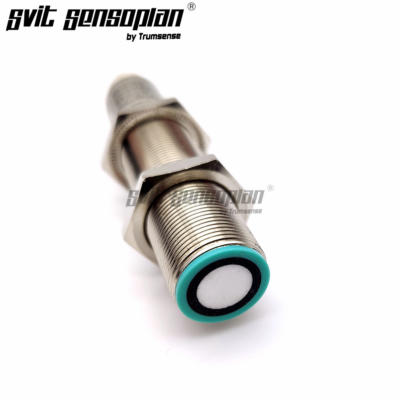 Trumsense 0.3% Accuracy 2 Way NPN Output M18 Ultrasonic Distance Sensor Apply for Intelligent Detection of Automatic Produciton 60mm to 1000 m Range 15 to 30V Power Supply 200 Khz