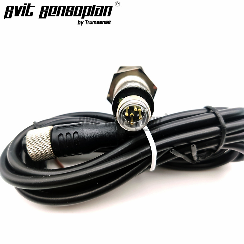 Trumsense Ultrasonic Distance or Sensing Sensor TPT200F18TRU11000 Used for Stacking Height Control or Robotic Sensing with 0 to 10V Output DC 15 to 30V Power Supply 60mm to 1000 mm Adjustable Range