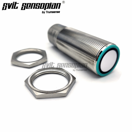 Trumsense Ultraschallmodul-Sensor STT112F30TRS2000 mit 2 Metern Reichweite und RS485-Ausgang, Baugröße M30, 112 kHz Frequenz, 15 bis 30 V Stromversorgung, ermöglicht den gleichzeitigen Betrieb mehrerer Sensoren