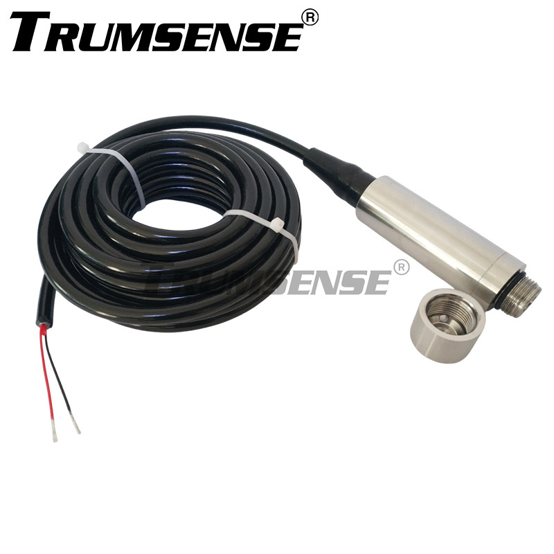 24V DC Power 5 Meter Range Submersible Water Level Transducer Liquid Level Transducer Sensor 4 to 20 mA Output Customized Production Available