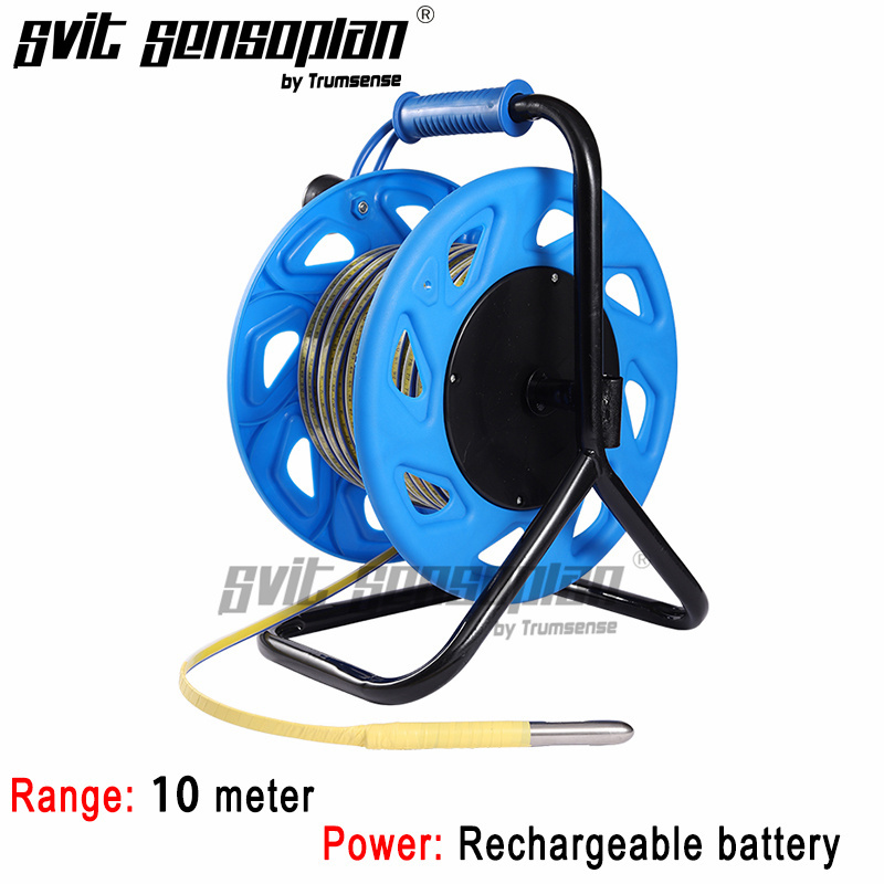 Medidor de nível de água Trumsense de 10 metros, régua de aço, fita, medidor de profundidade de poço de água, medidor de profundidade de líquido, suporte de aço e campainha