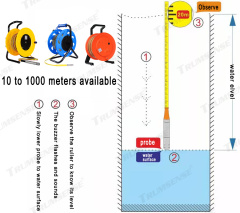 10th Generation 50m Portable Ruler Cable Water Level Meter For Deep Well Water Level Indicating