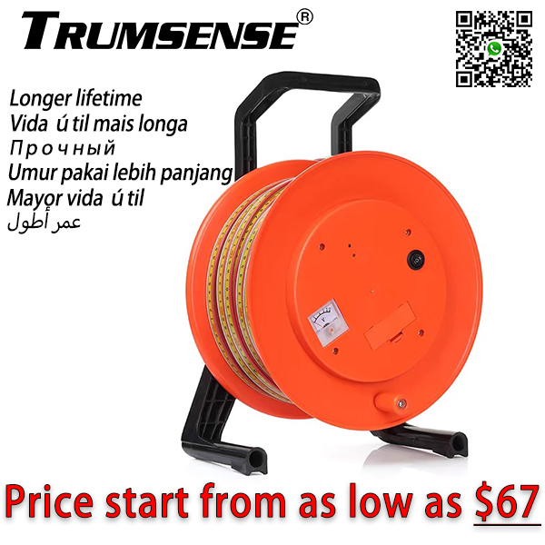 10th Generation 50m Portable Ruler Cable Water Level Meter For Deep Well Water Level Indicating