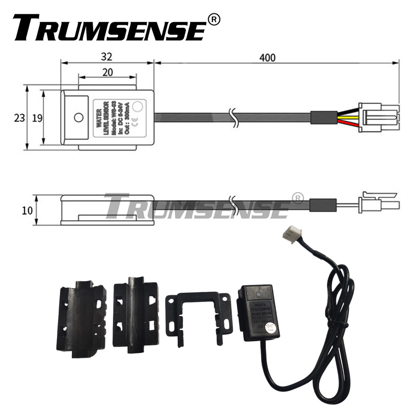 WS03 Cheap Liquid Water Level Sensor Capacitance Water Level Sensor 2 Working Voltage 24V DC Non-Contact from Factory