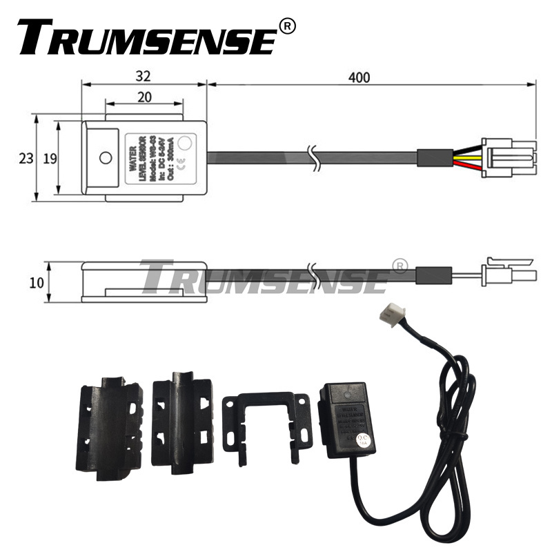 WS03 Cheap Liquid Water Level Sensor Capacitance Water Level Sensor 2 Working Voltage 24V DC Non-Contact from Factory