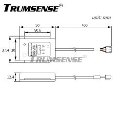 WS02 Бесконтактный емкостный датчик уровня воды или жидкости. Низковольтный химический датчик уровня. Интеллектуальный бесконтактный датчик уровня жидкости.