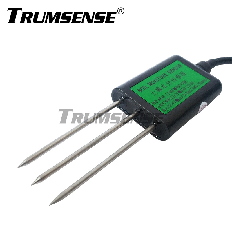 Sensor de Umidade e Temperatura do Solo Trumsense® Transmissor de Teor de Umidade do Solo Faixa de medição: 0-100% Saída: 0 a 2V RS485 Para uso agrícola ou doméstico