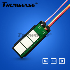 Interruptor para espejo LED de baño Trumsense® WS08F3-M6-BW con atenuación continua, ajuste de 3 colores y función antivaho táctil.