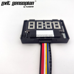 Trumsense K3103B-S7-WW Hand Wave Sensor Switch Time Temperature Display for Bathroom LED Mirror Stepless Dimming Defog Control