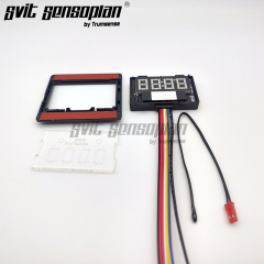 Trumsense K3103B-S7-WW Hand Wave Sensor Switch Time Temperature Display for Bathroom LED Mirror Stepless Dimming Defog Control