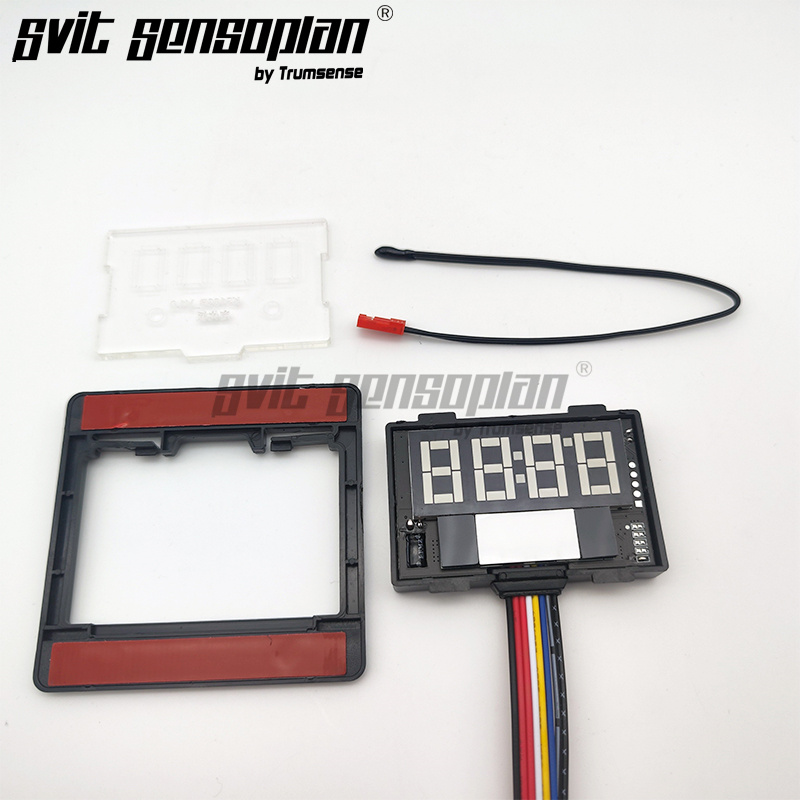 Trumsense K3103B-S7-WW Hand Wave Sensor Switch Time Temperature Display for Bathroom LED Mirror Stepless Dimming Defog Control