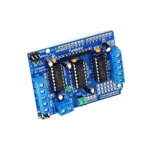 Funduino L293D Stepper Motor Driver Board Control Shield Module Motor Drive Expansion Board 4.5-16V DC For Arduino Mega2560