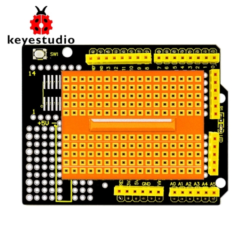 Keyestudio protoshield for Arduino with mini breadboard