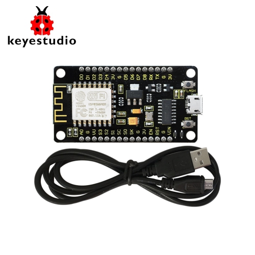 KEYESTUDIO ESP8266 ESP-12F CH340G WiFi Module Board for Arduino NodeMcu +1M USB Cable /Development Board  /Compatible with Networking