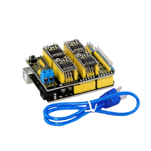 3D Printer Controller CNC Shield V3.0 Kit With DRV8825 Drivers ...