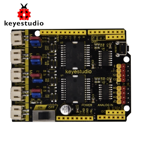 keyestudio 4 Channel  L298P Motor Drives Shield V1.0 for Arduino Robot