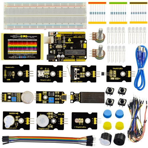 Keyestudio Sensor Starter Kit - K2 For Arduino Education Learning Programming+ R3+LM35+PIR Motion /29 Items+Free shipping