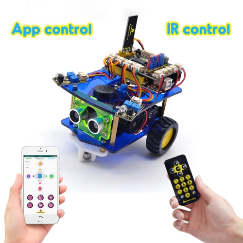 Kit Robô carro-casa STEAM (Android/IOS) Arduino Keyestudio – ABC