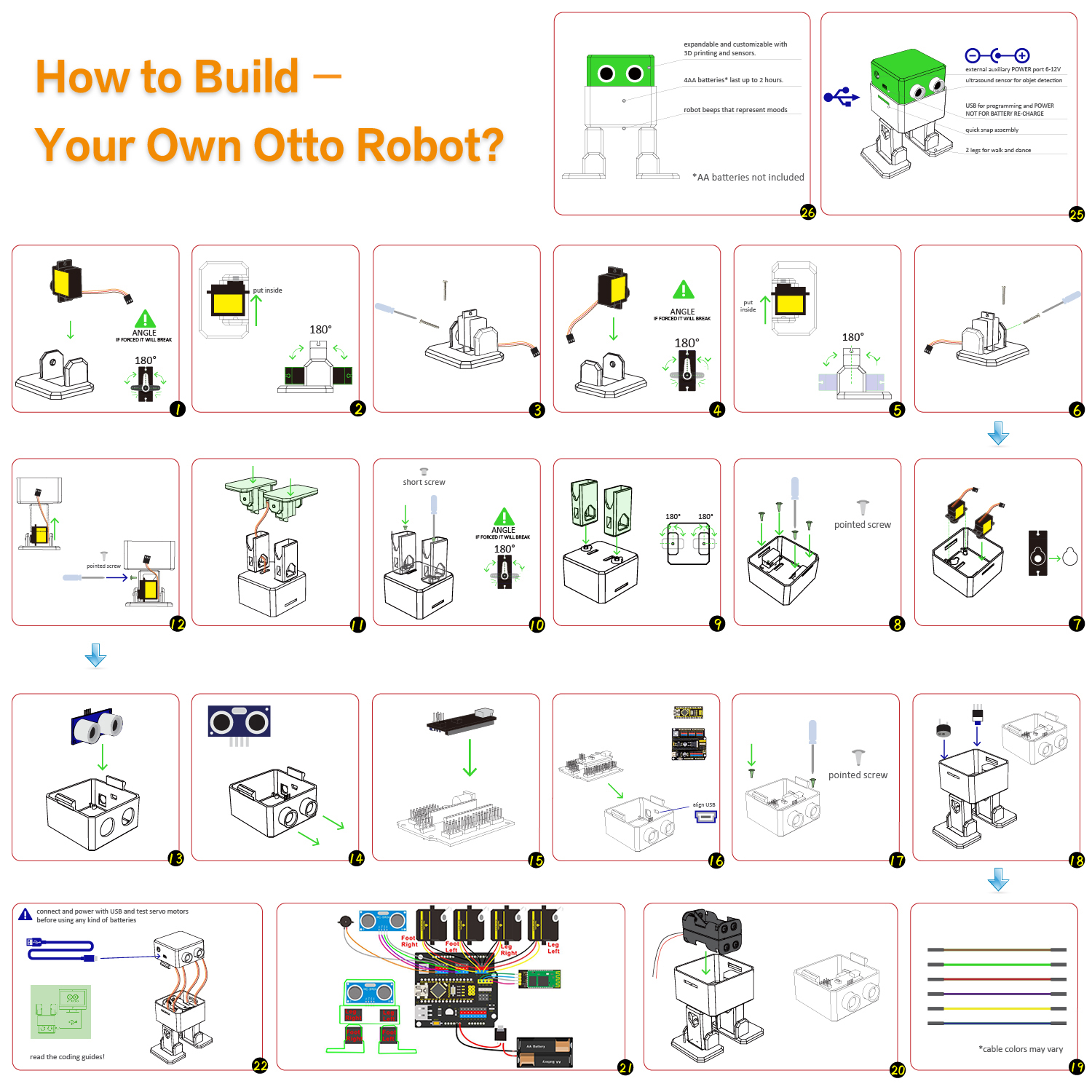 Diy fashion robot parts