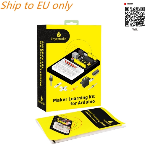 Free shipping to EU !! Keyestudio Maker Learning kit /Starter kit For Arduino Project W/Gift Box+User Manual +1602LCD+Chassis+PDF(online)