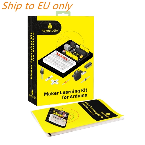 Free shipping to EU!! Keyestudio Maker Starter Kit(MEGA 2560 R3)For Arduino Project W/Gift Box+User Manual+1602LCD+Chassis+PDF(online)+35Project+Video