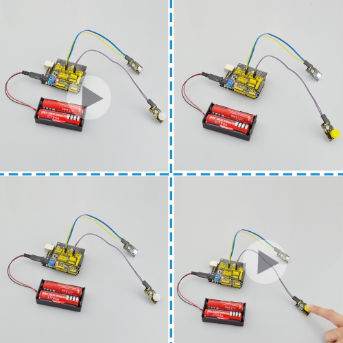 Free shipping to EU !New sensor starter kit For Arduino Education  Project+Shield V5+Sensors+Dupont cable+PDF