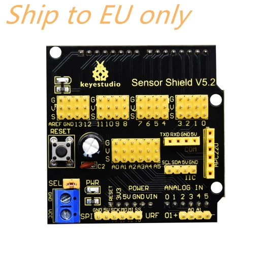 Free shipping to EU ! Keyestudio Sensor Shield/Expansion Board V5 for Arduino