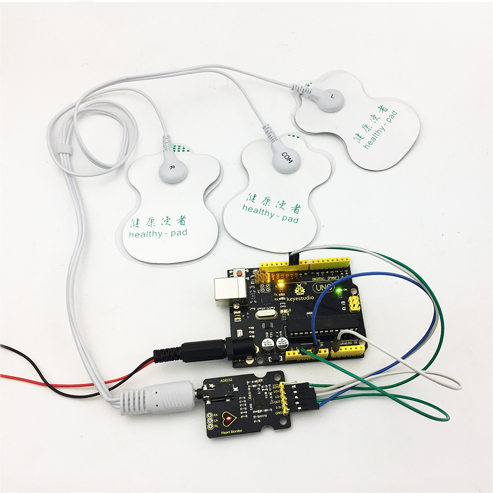 KIT Module Capteur AD8232 Mesure de la Fréquence Cardiaque ECG