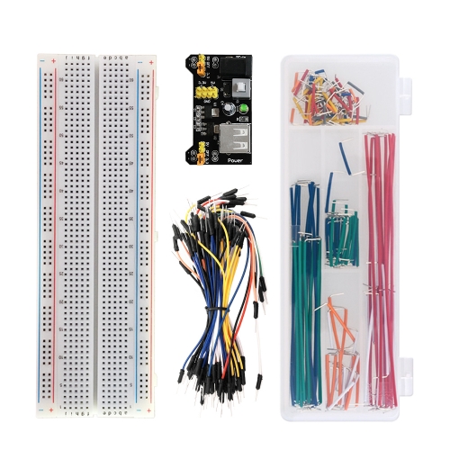 MB102 830 Points Breadboard with 65Pcs Jumper Wires - Vayuyaan