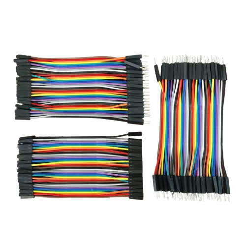 Dupont line 120pcs 10cm male to male + male to female +female to female jumper wire Dupont cable for arduino