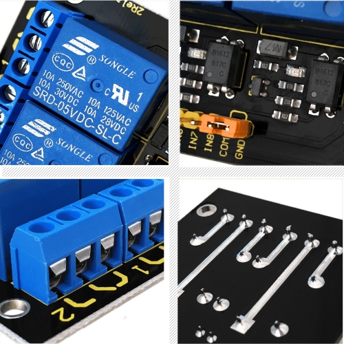 Modulo relè 5v 8ch canali per carichi fino AC 250V 10A Arduino AVR PIC ARM