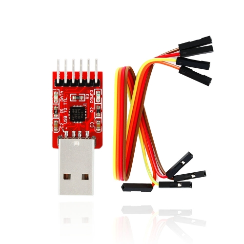 Free shipping! CP2102 USB to TTL / STC 6PIN Speed download for arduino+4Pin dupont cable