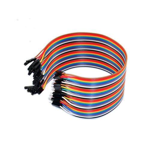 Grofry 40Pcs/Row 10cm M-M Dupont Wires Jumper Cables for Arduino  Breadboard,Male-male,Dupont Wire 