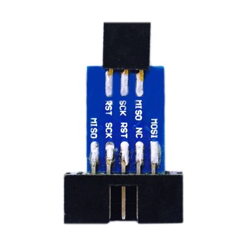 AVRISP USBASP STK500 10PIN Turn 6Pin Adapter Plate Interface Converter Pinboard