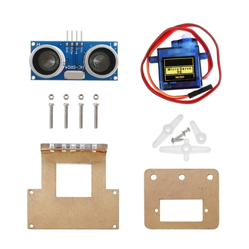 Obstacle avoidance module mounting bracket kit for Arduino Robot car/Smart car (include servos, ultrasonic)