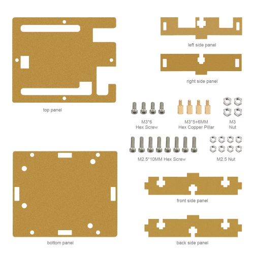 HI-Q Keyestudio One set Transparent Acrylic  Box Clear  Enclosure for Arduino UNO R3 Case With Screws