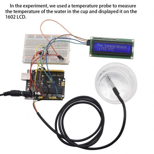 DS18B20 Temperature Sensor - Waterproof Digital Thermal Probe Temp Sensor -  1M Lead Length - 2Pcs