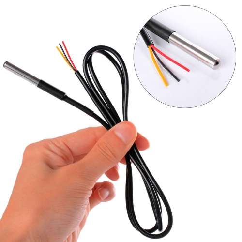 thumbnail image 2 of 10-Pack DS18B20 Waterproof Digital Temperature Sensors - 1-Meter Cable Length 2 of 14