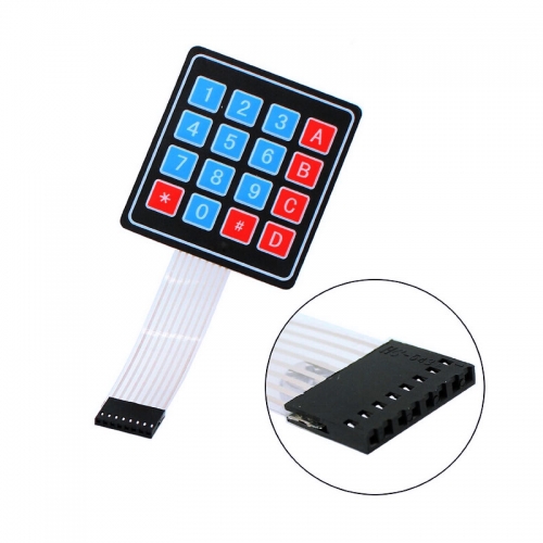 thumbnail image 2 of 4 X 4 Keypad Module Jual 16 Keys Matrix Keypad 4x4 Membrane Keyboard Module Array Switch For Arduino Uno R3 4x4 Matrix Membrane Keyboard Module 2 of 13