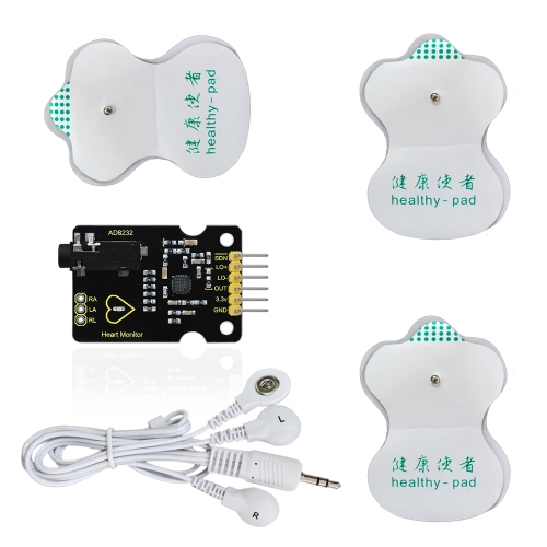 Keyestudio AD8232 ECG Measurement Heart Monitor Sensor Module for Arduino UNO R3