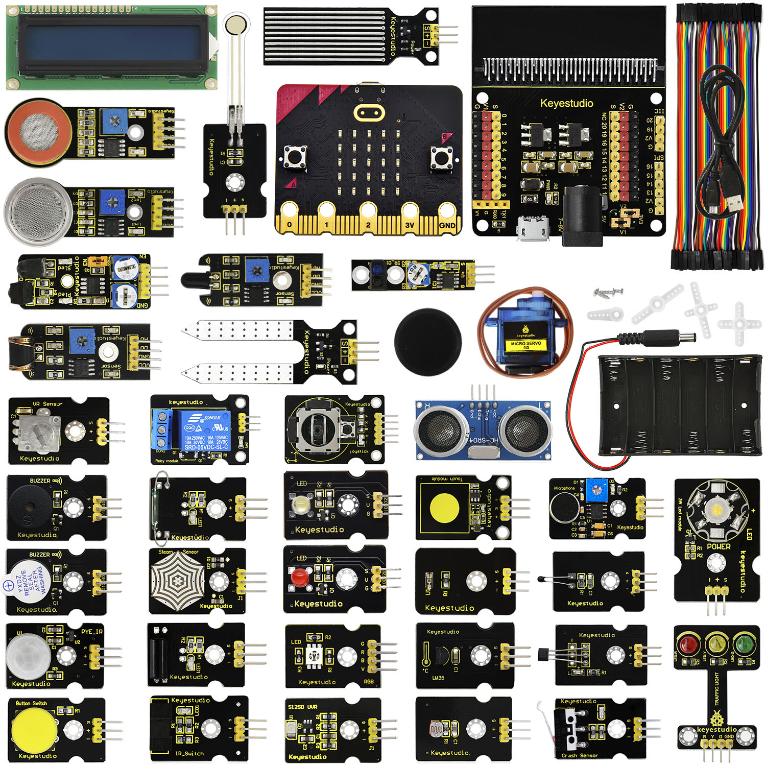 Micro:bit 37-i-1 sensorstartkit med Micro:bit-kort